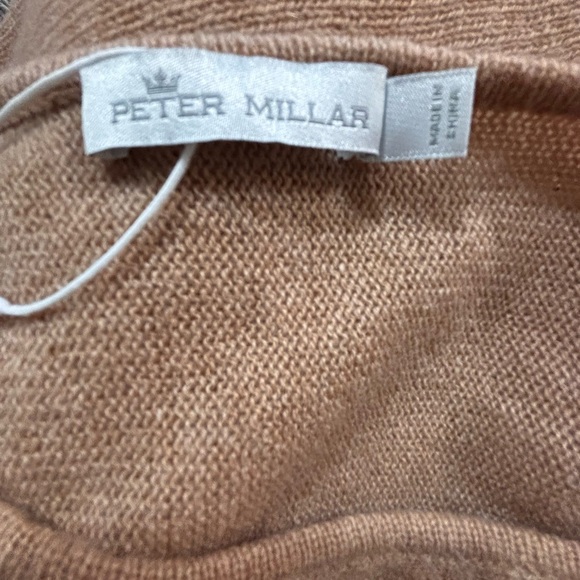 Peter Millar 100% Cashmere Poncho Wrap Texas A&M Logo Camel Tan NWT Luxury Soft - Picture 4 of 9